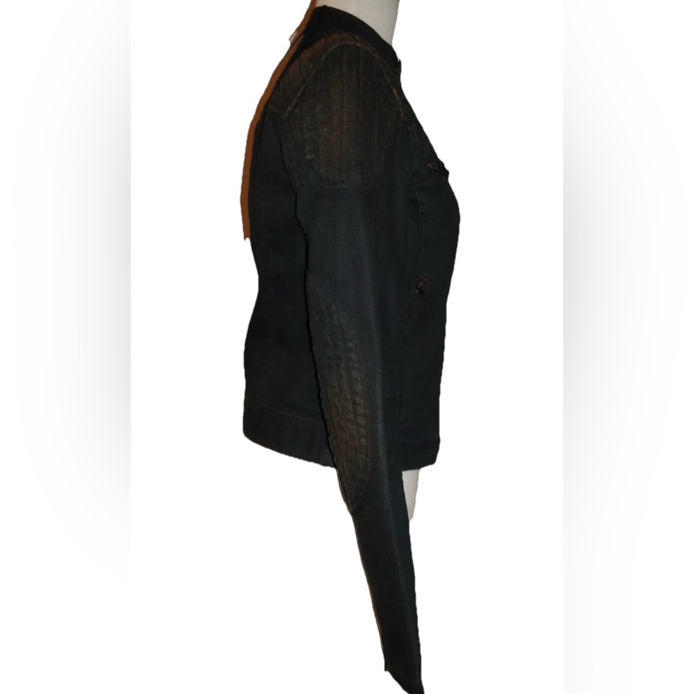 Ralph Lauren Denim Antiqued Motorcycle Jean Jacket - Picture 5 of 7